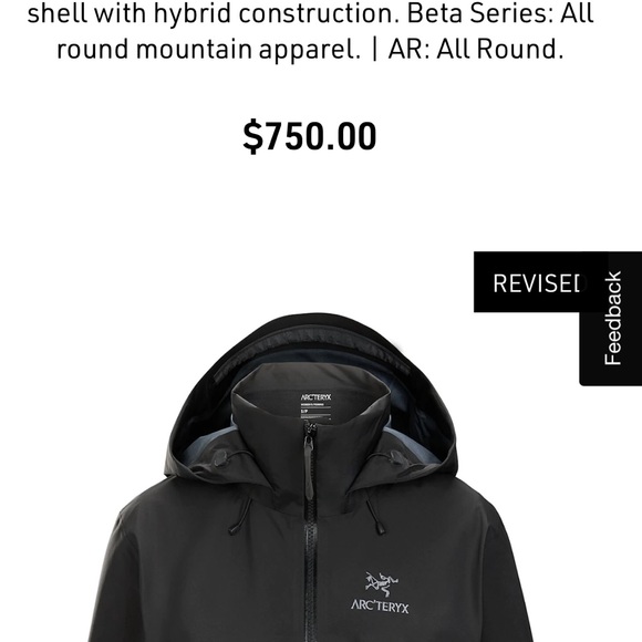 ARCTERYX BETA AR JACKET (M) - Picture 5 of 9